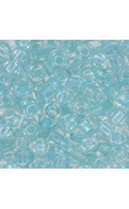Miyuki rocailles Perlen 6/0 - Pearlized effect crystal light aqua ab 6-3638